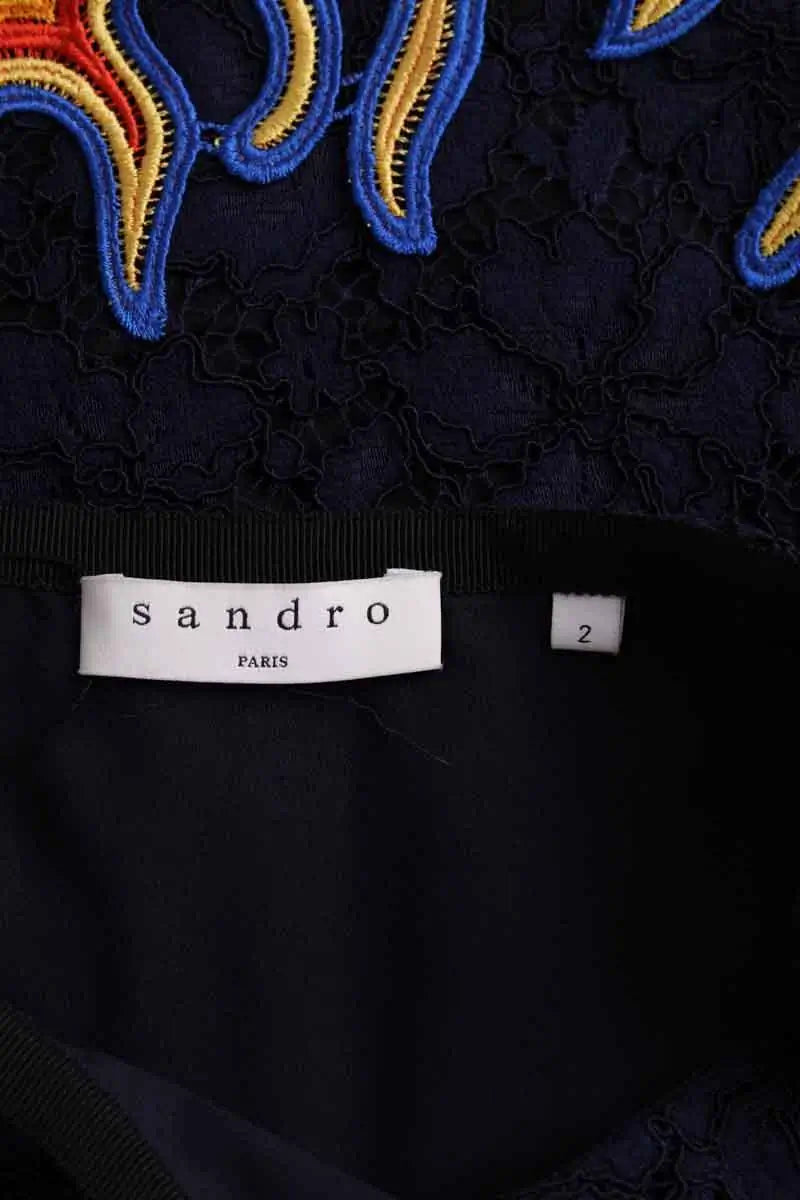 Mini jupe Sandro Bleu en Synthétique