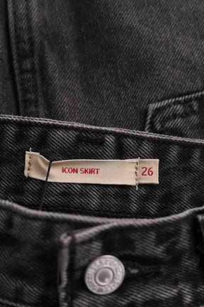 Mini jupe Levi's Gris en Coton