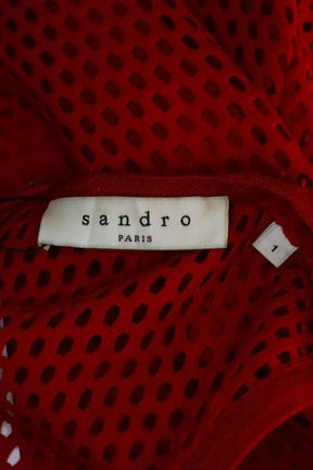 Robe Sandro Rouge en Synthétique