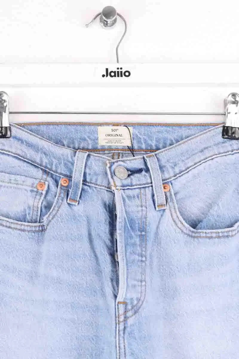Jean droit Levi's 501 Bleu en Coton