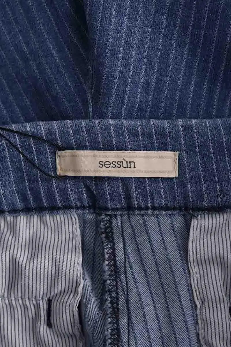 Bermuda Sessun Santa Porte Bleu en Coton