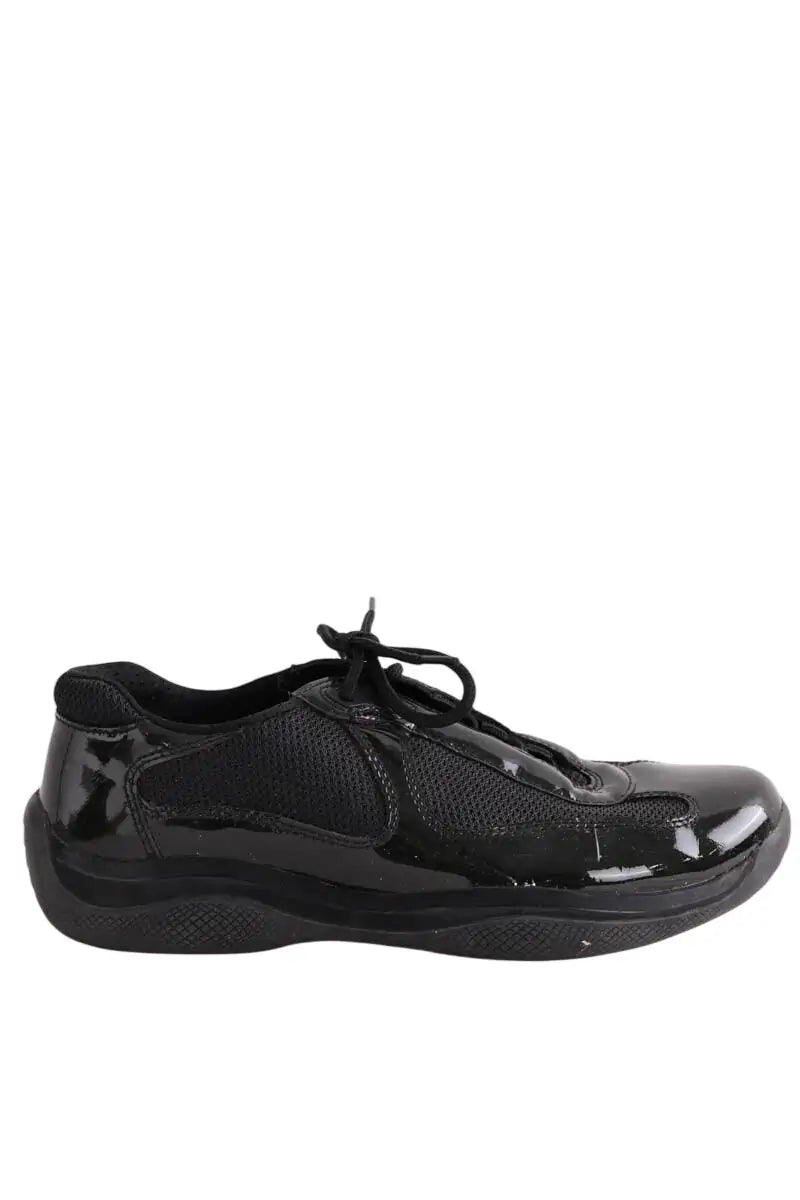 Baskets Prada america's cup Noir en Cuir, taille 37 - Seconde Main