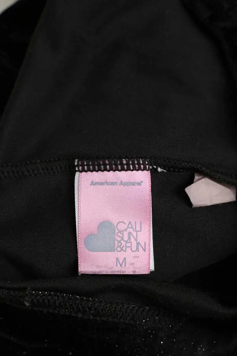Legging American Apparel Noir en Polyester