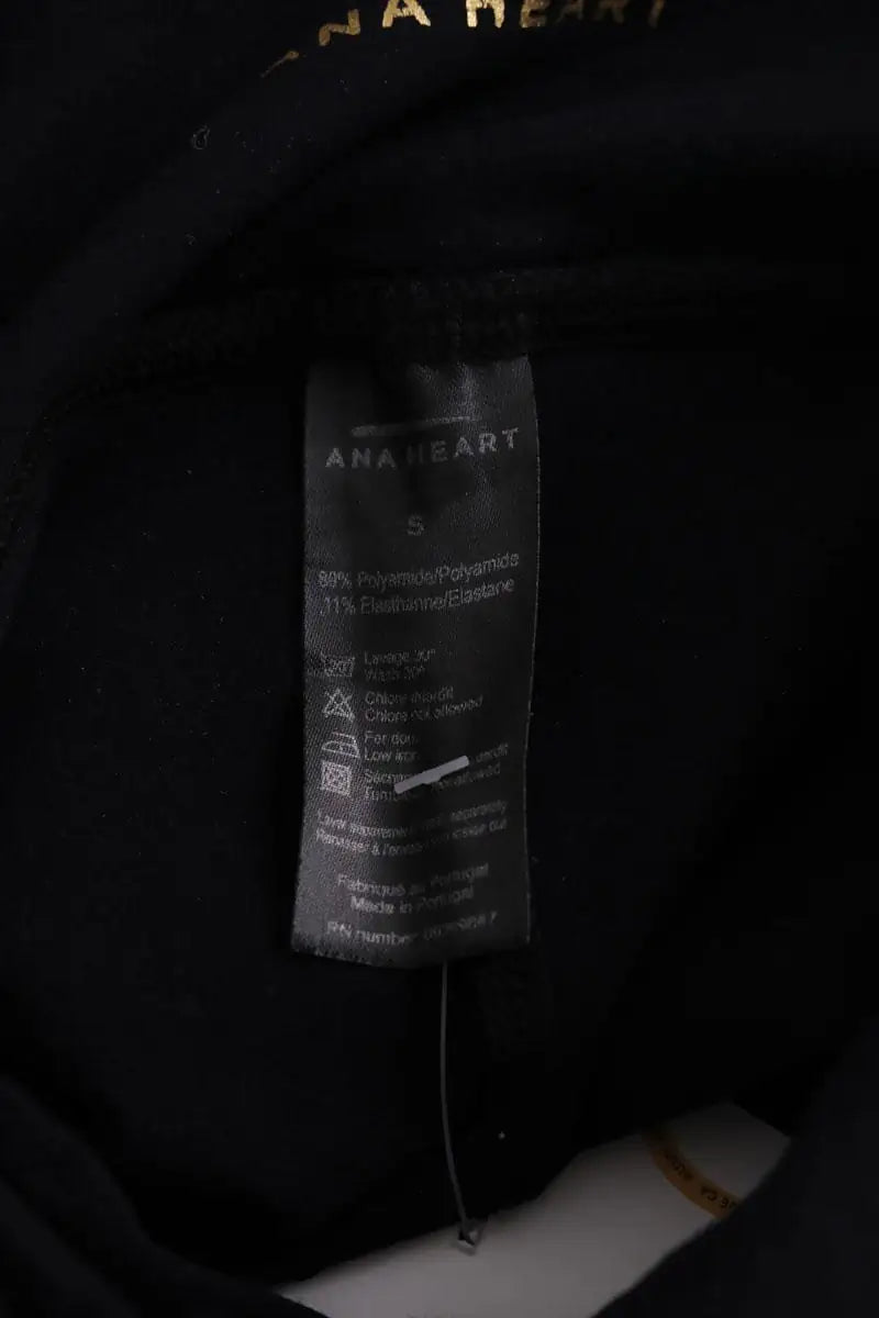 Legging Ana Heart Noir en Synthétique