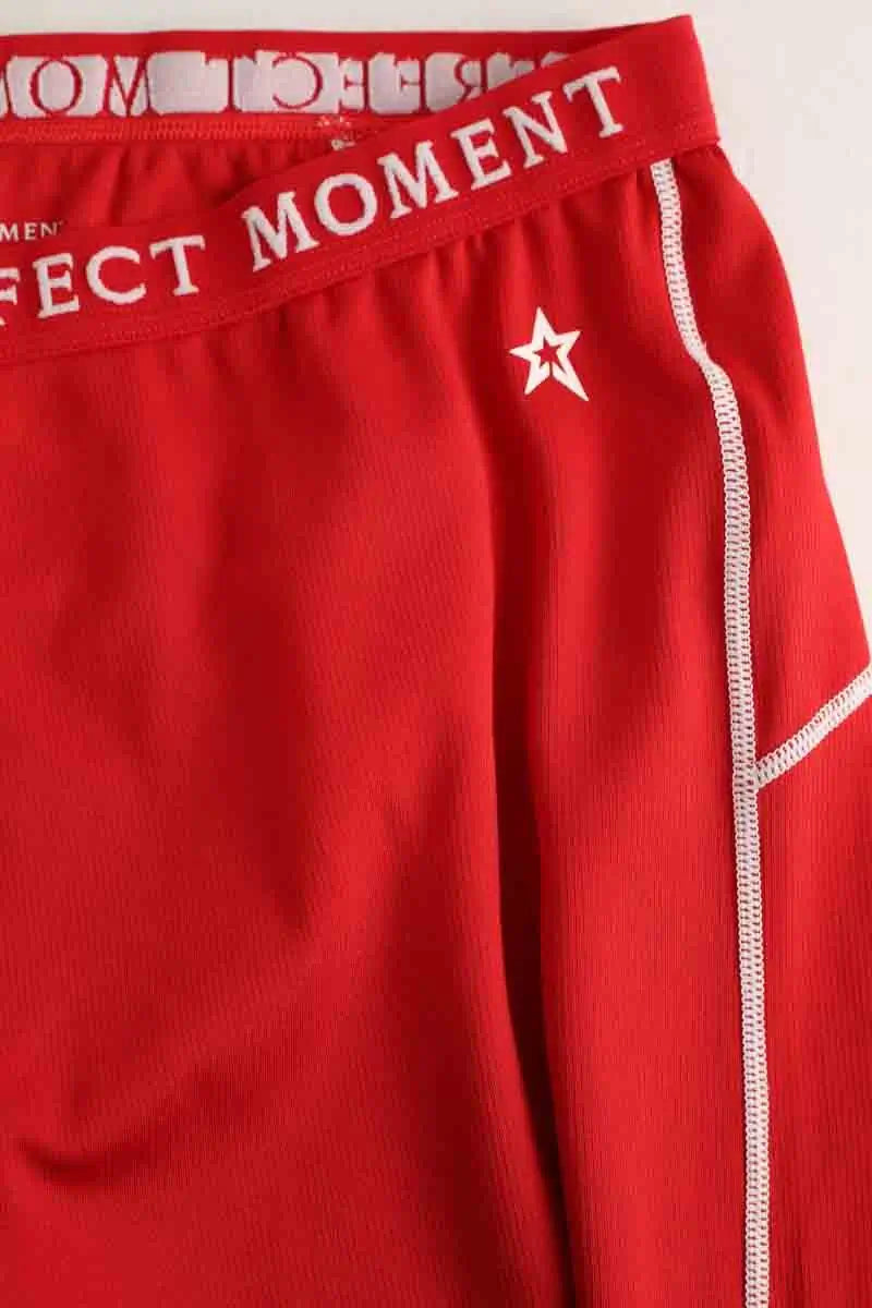 Legging de ski Perfect Moment Rouge en Polyester