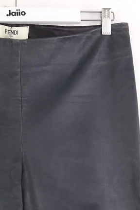 Legging Fendi Noir en Cuir