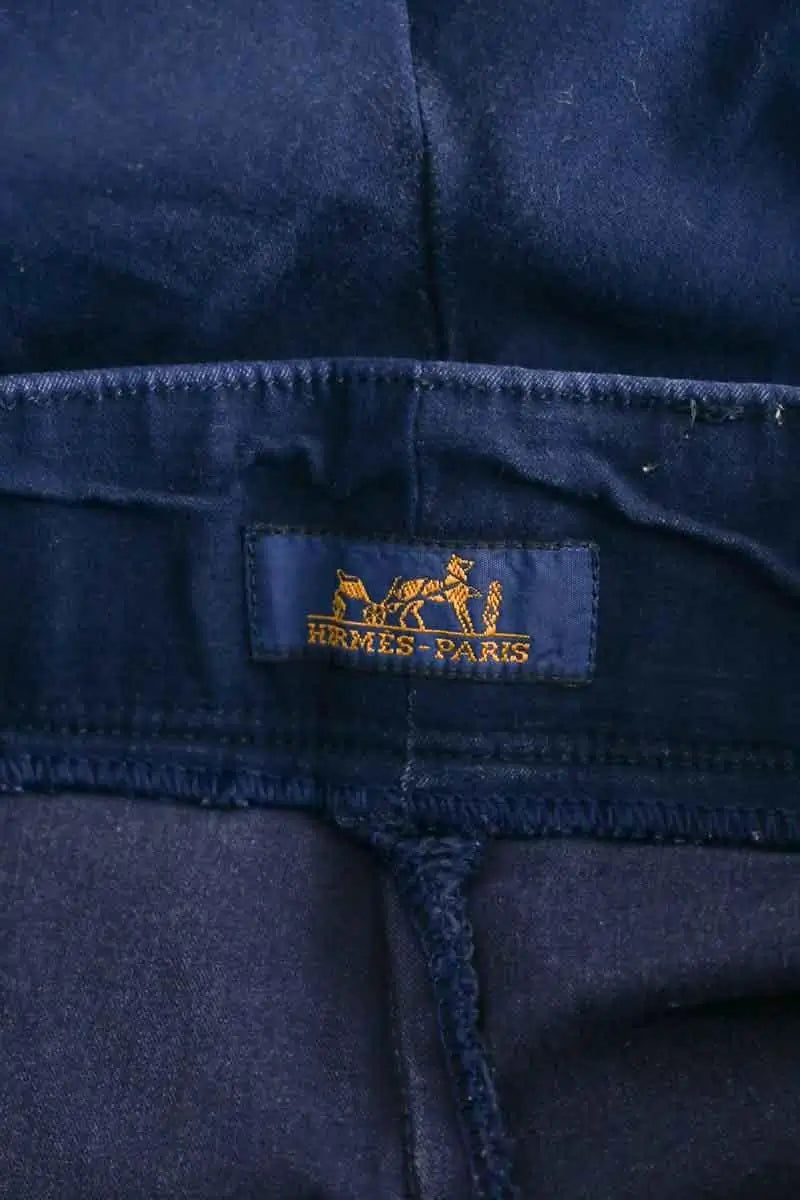 Legging Hermès Bleu en Coton