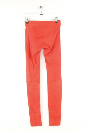 Legging Jay Ahr Rouge en Cuir