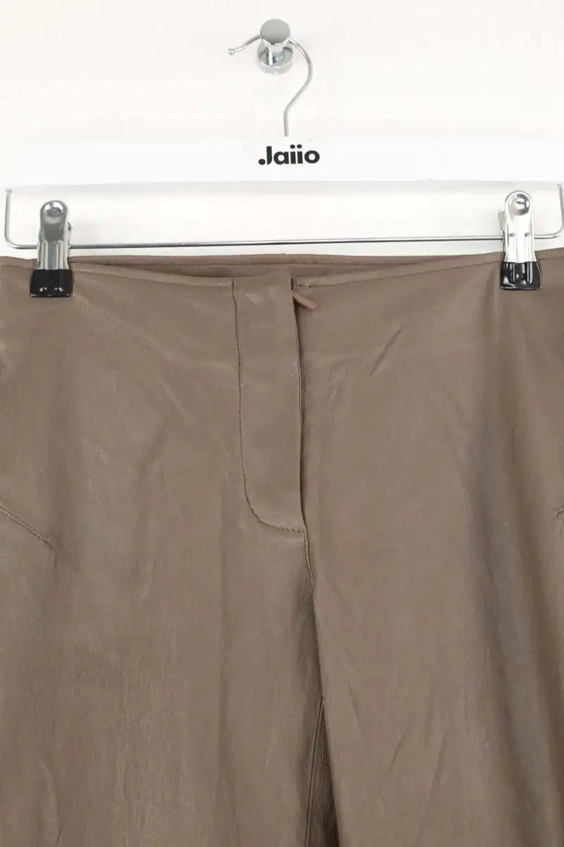 Legging Maison Ullens Marron en Cuir