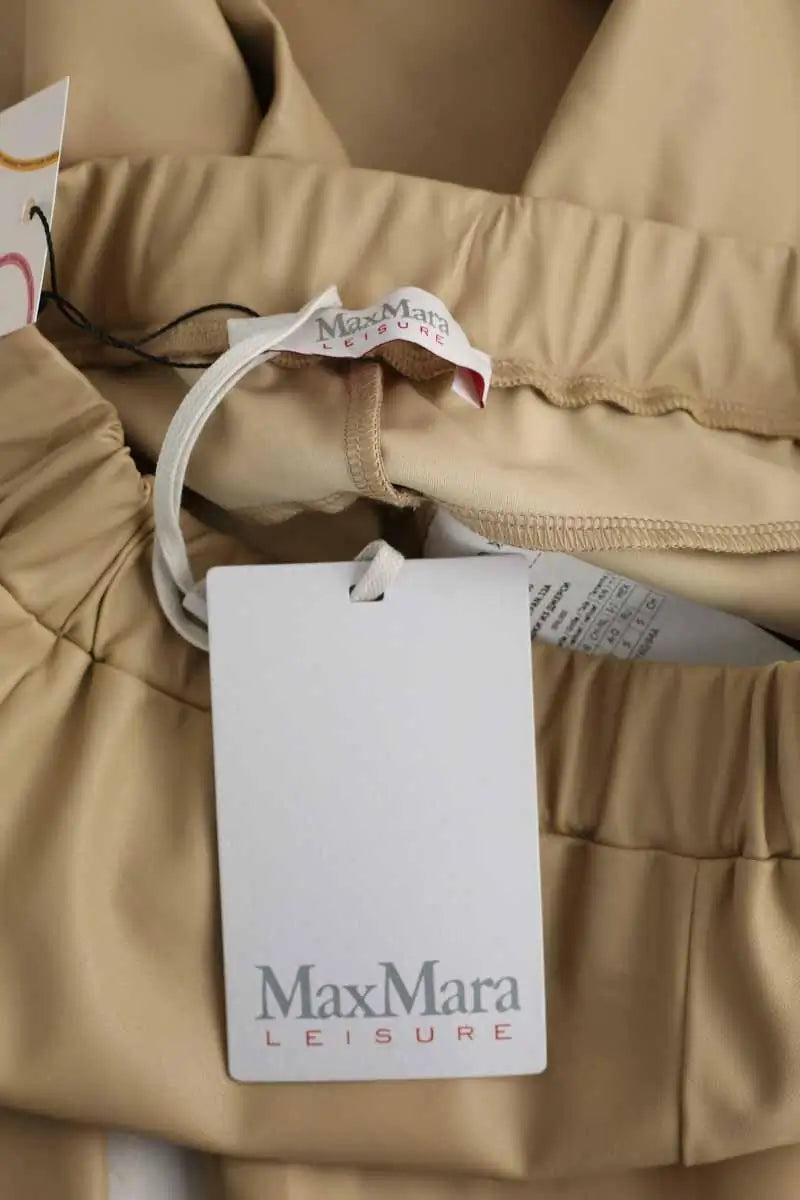 Legging Max Mara Beige en Polyester