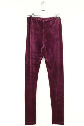 Legging PATTES DE VELOURS Bordeaux en Velours