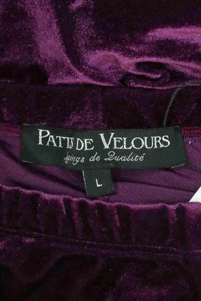 Legging PATTES DE VELOURS Bordeaux en Velours
