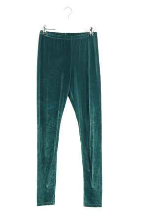 Legging PATTES DE VELOURS Vert en Velours, taille L - Seconde Main