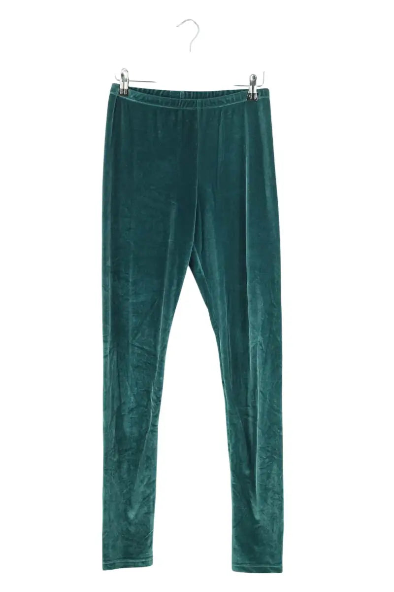 Legging PATTES DE VELOURS Vert en Velours, taille L - Seconde Main