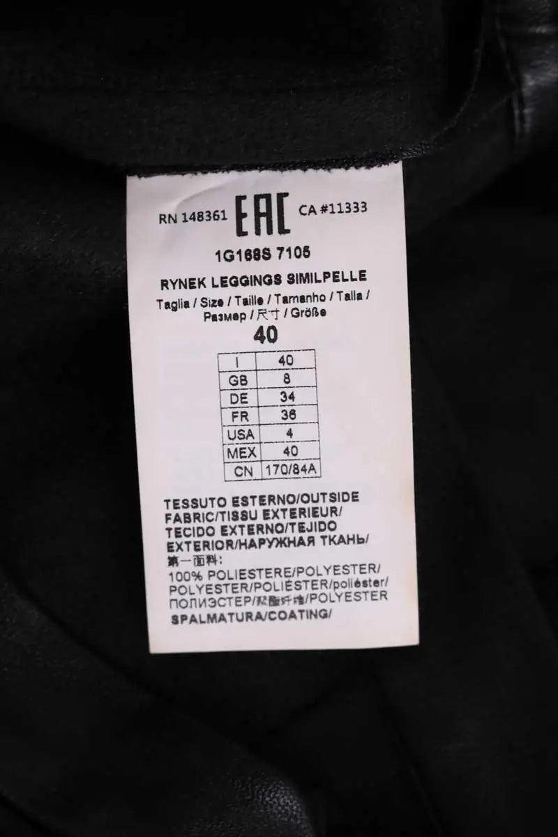 Legging Pinko Noir en Synthétique