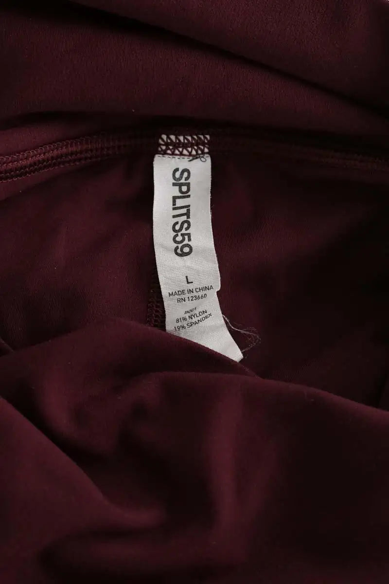 Legging SPLITS59 Bordeaux en Synthétique