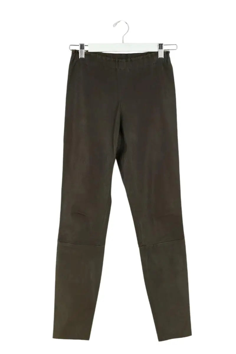 Legging Stouls Kaki en Cuir, taille S - Seconde Main
