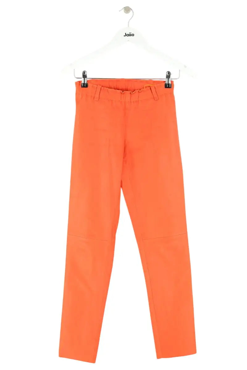 Legging Stouls Orange en Cuir, taille XS - Seconde Main
