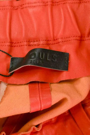 Legging Stouls Orange en Cuir