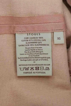 Legging Stouls Rose en Cuir