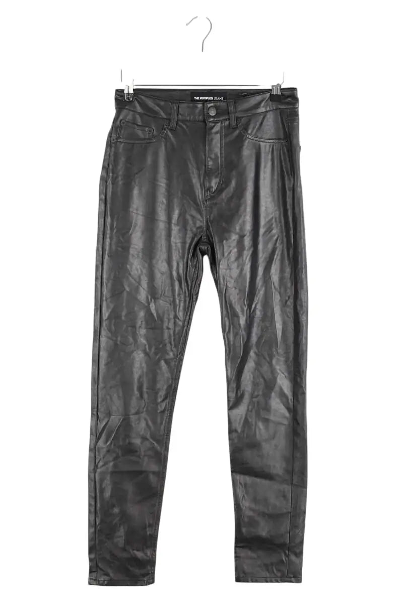 Legging The Kooples Noir en Synthétique, taille S - Seconde Main