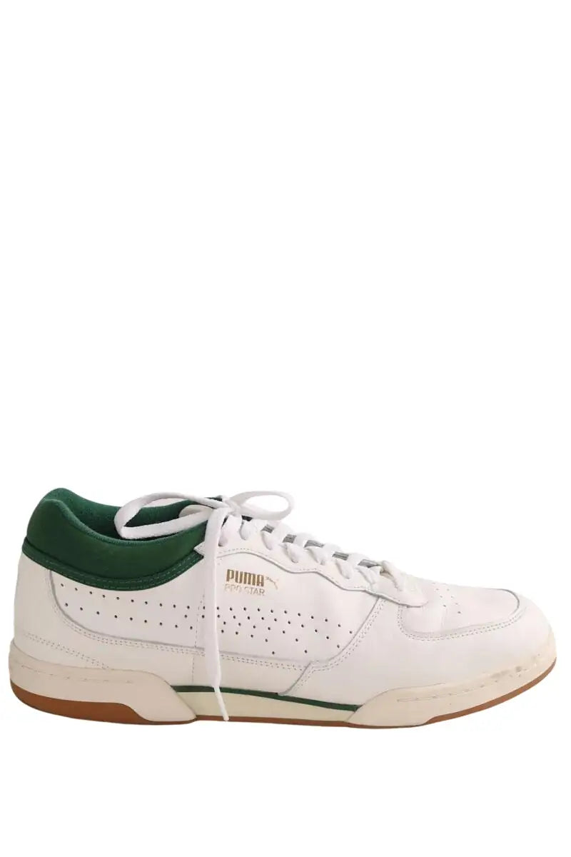 Baskets basses Puma Blanc en Cuir, taille 45 - Seconde Main