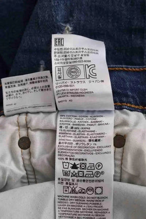 Jean droit Levi's 501 Bleu en Coton