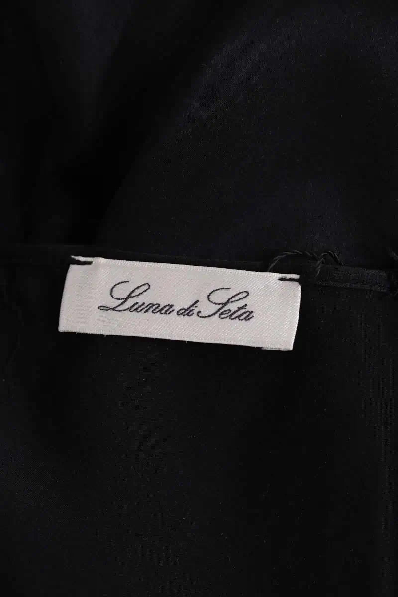 Lingerie Luna Di Seta Noir en Soie