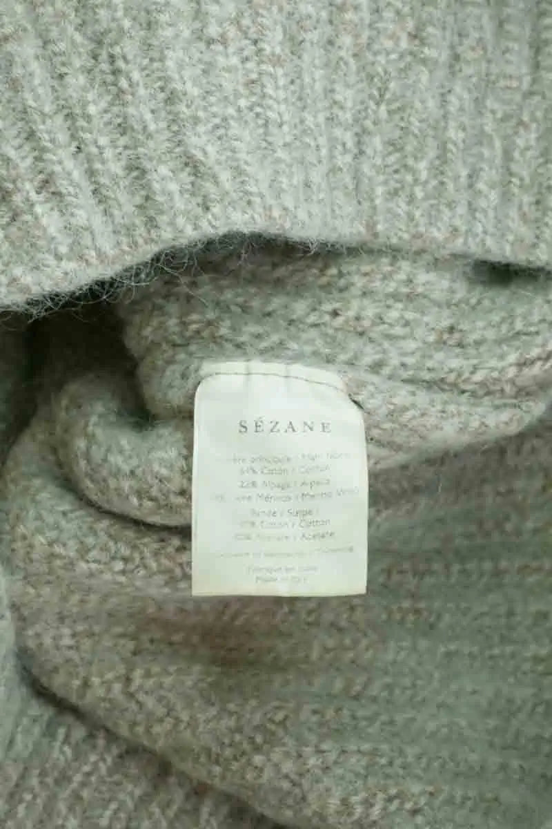 Pull Sézane Ecru en Laine