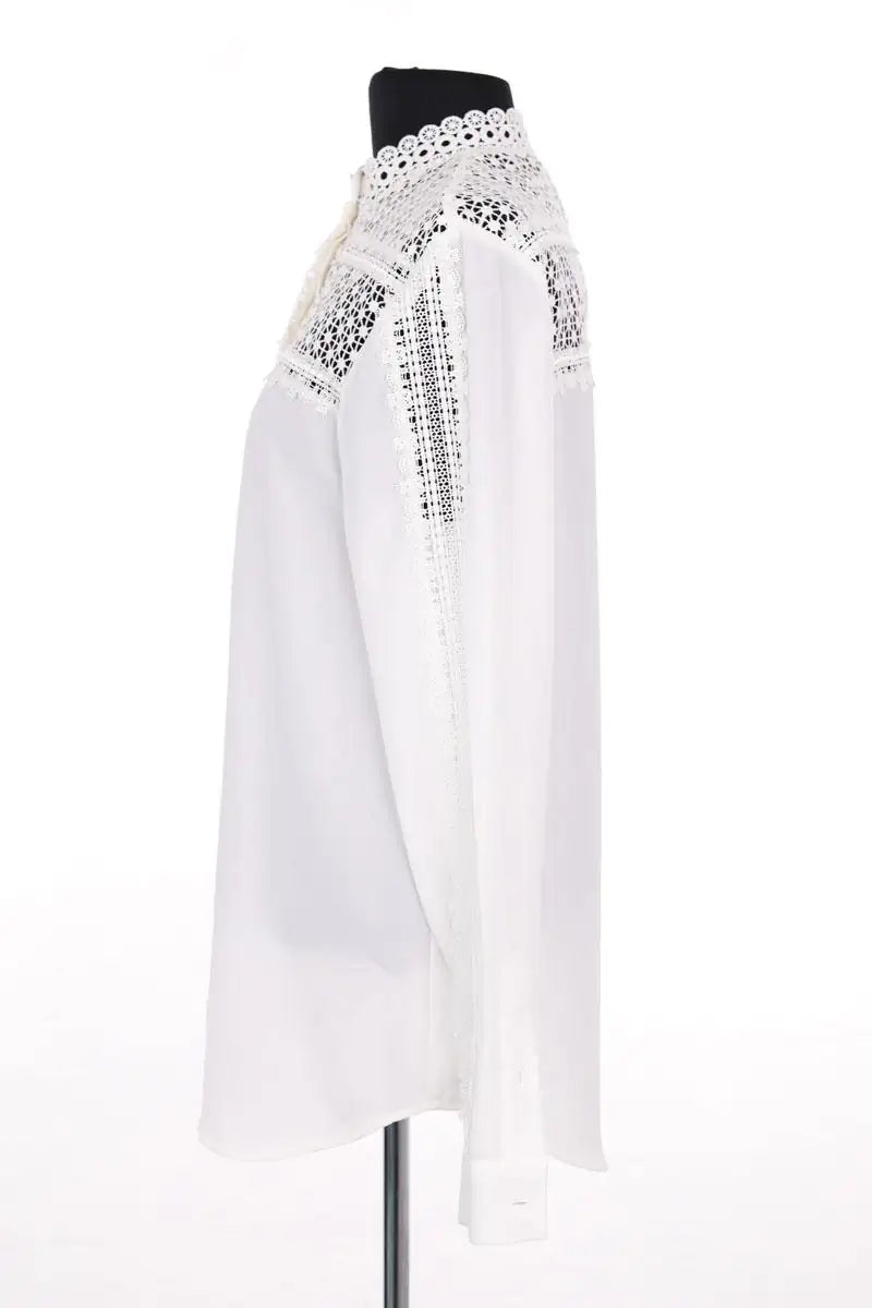 Blouse The Kooples Blanc en Synthétique