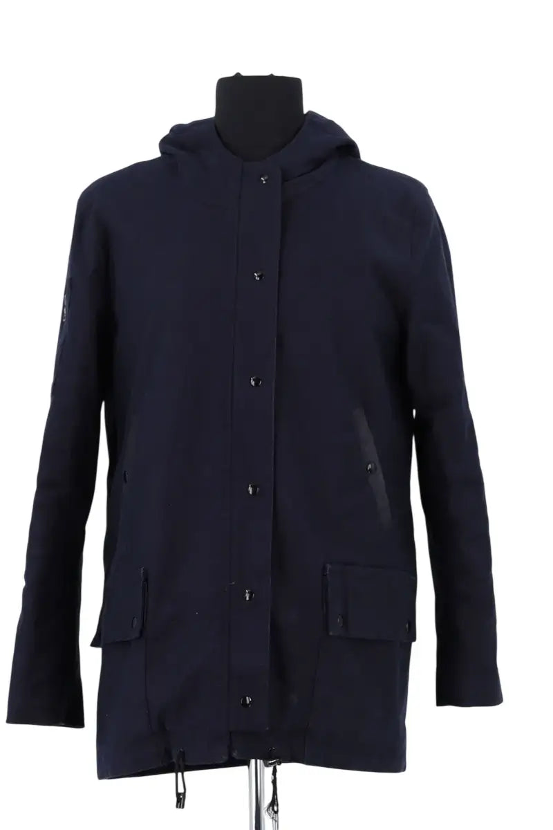 Parka Sandro Marine en Coton, taille M - Seconde Main