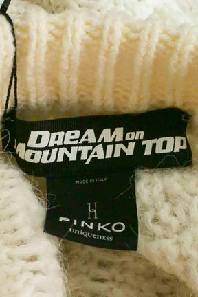 Pull Pinko Blanc en Coton