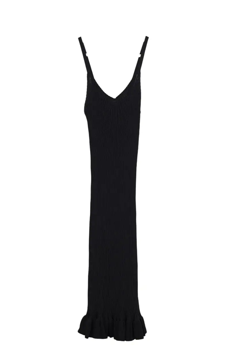 Robe Rouje Noir en Viscose, taille S - Seconde Main