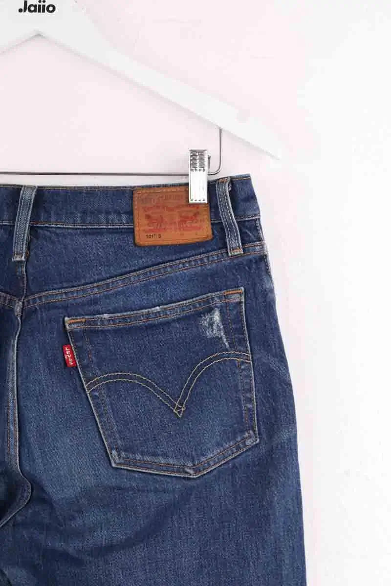 Jean droit Levi's 501 Bleu en Coton