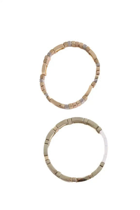 Lot de bracelet Roxanne Assoulin Doré en Argent doré