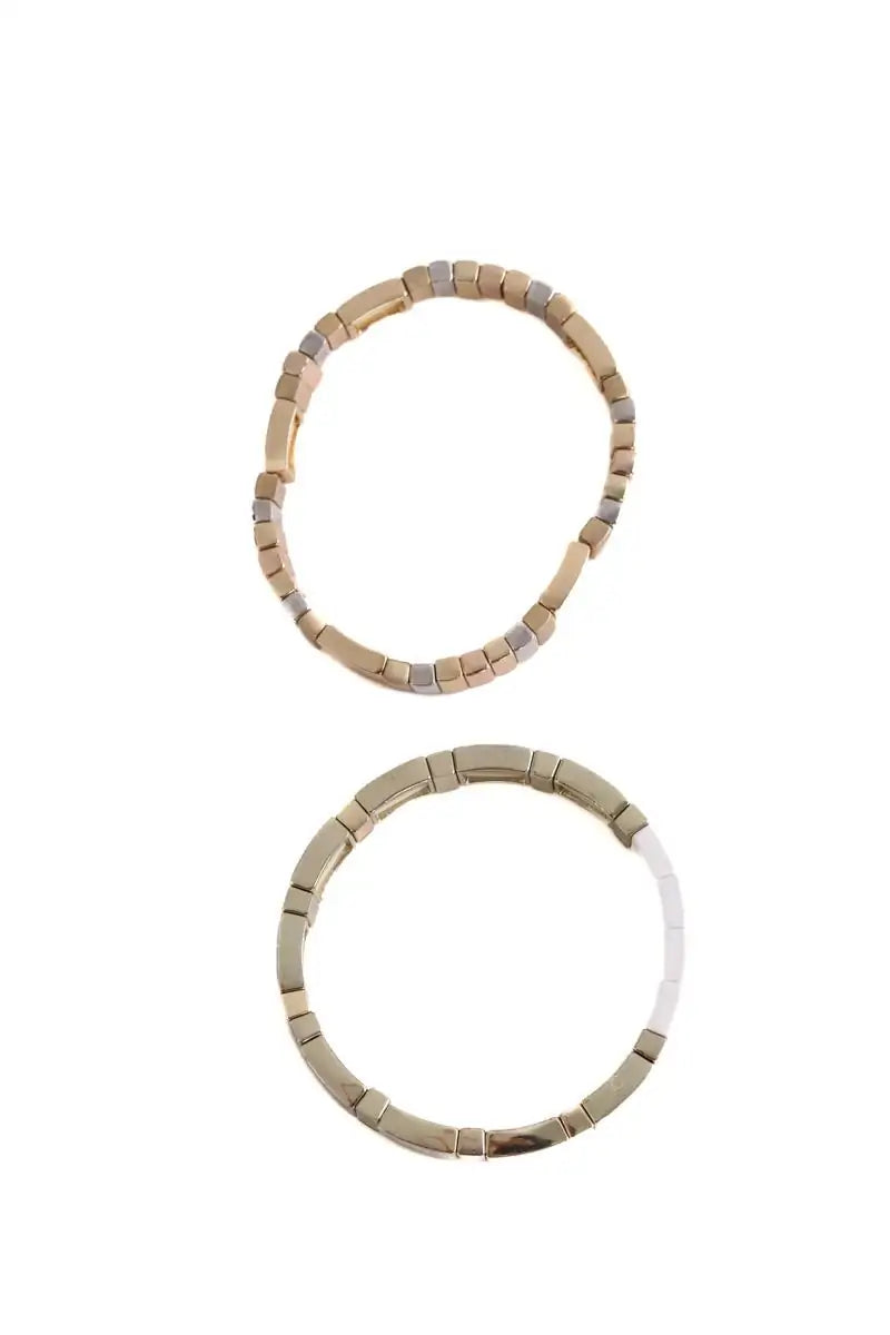 Lot de bracelet Roxanne Assoulin Doré en Argent doré