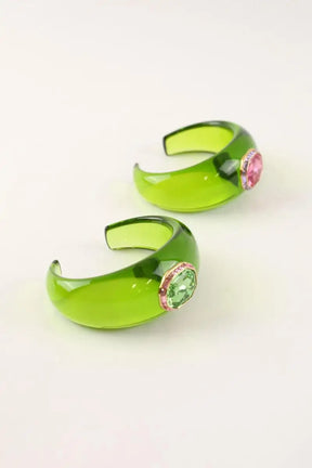 Lot de deux Bracelets Swarovski Dulcis Vert en Cristal