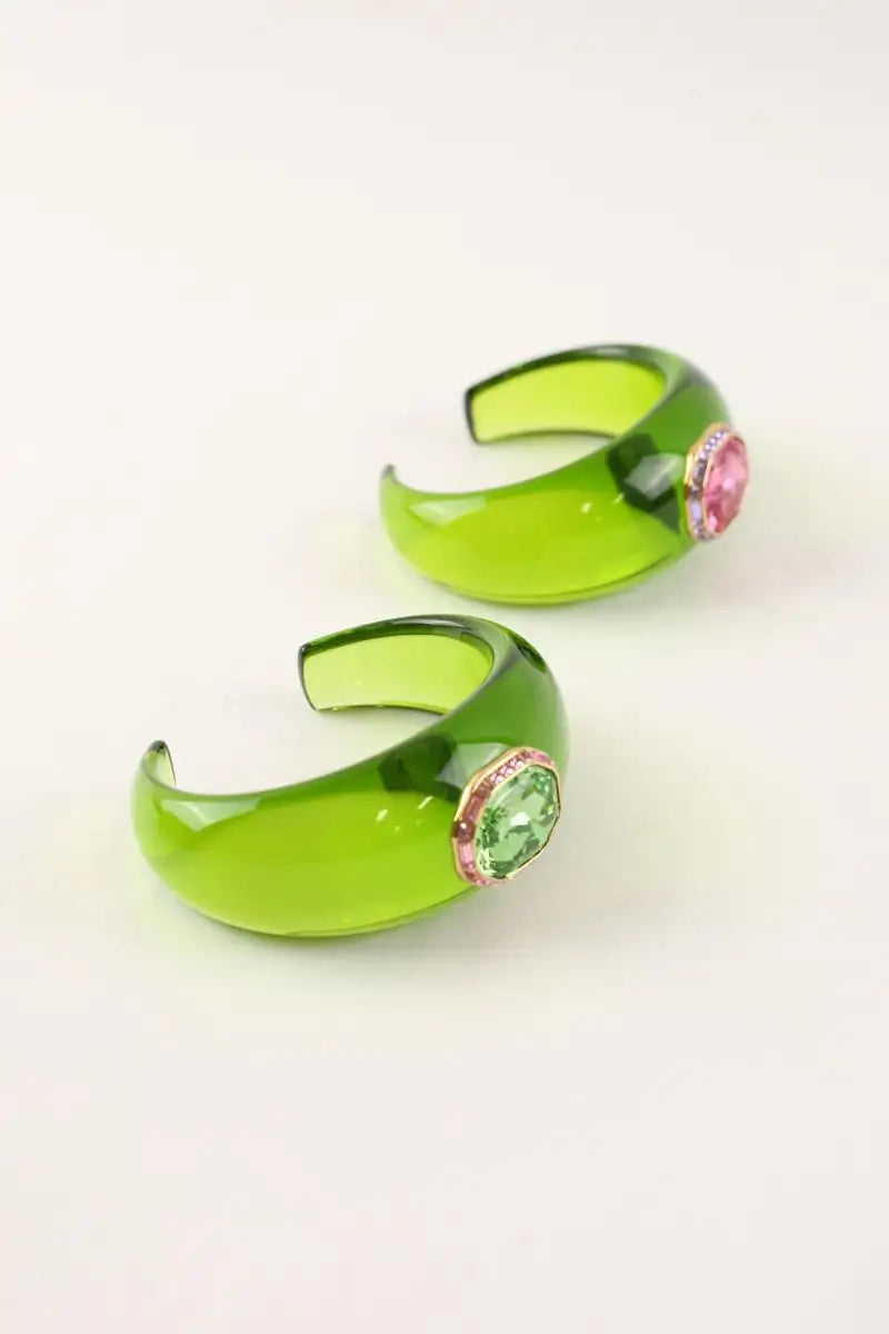 Lot de deux Bracelets Swarovski Dulcis Vert en Cristal
