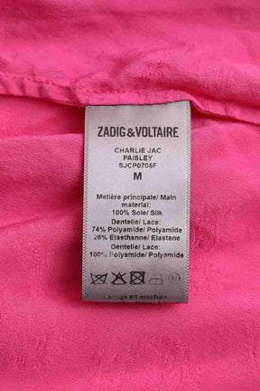 Top sans manche Zadig & Voltaire Rose en Soie