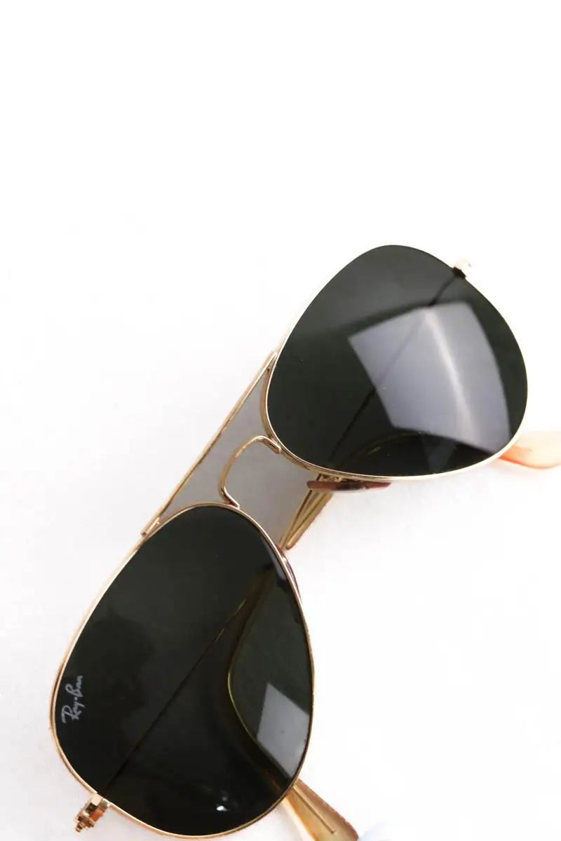Lunettes d'aviateur Ray-Ban Noir en Métal