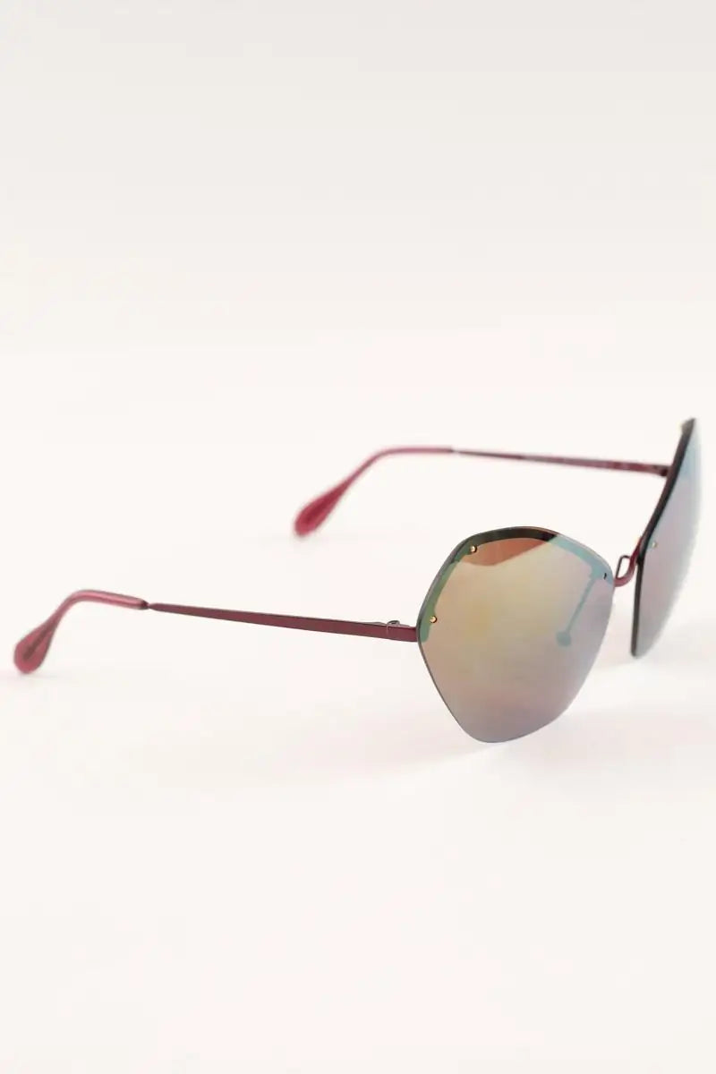 Lunettes de soleil Andy Wolf Marron en Plastique