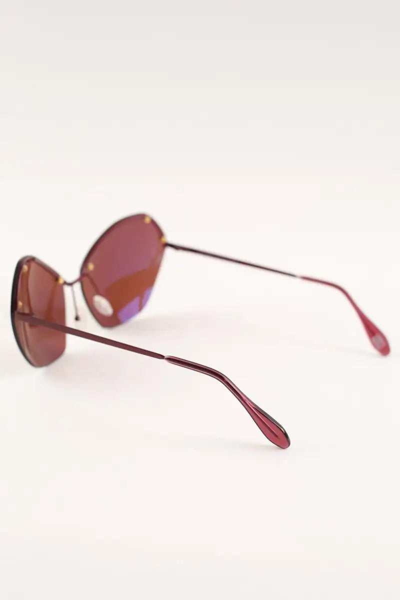 Lunettes de soleil Andy Wolf Marron en Plastique