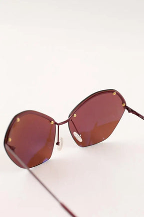 Lunettes de soleil Andy Wolf Marron en Plastique