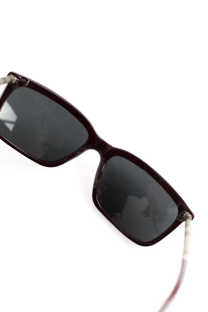 Lunettes de soleil Burberry Bordeaux en Plastique