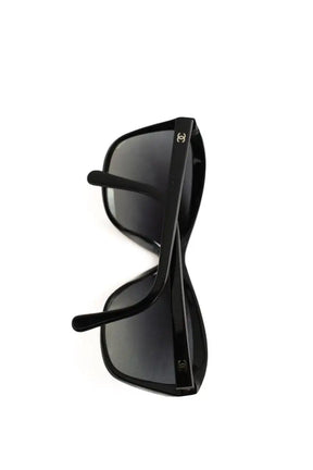 Lunettes de soleil Chanel Noir en Plastique