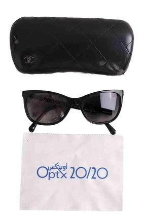 Lunettes de soleil Chanel Noir en Plastique