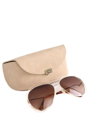 Lunettes de soleil Chloé Marron en Métal