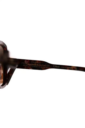 Lunettes de soleil Chloé Marron en Plastique