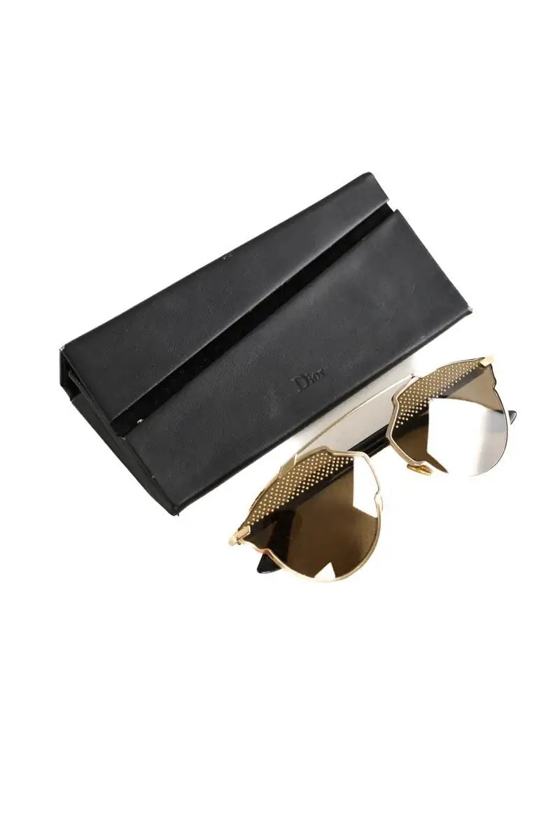 Lunettes de soleil Dior So Real Doré en Métal