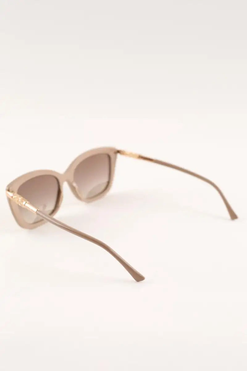 Lunettes de soleil Jimmy Choo Beige en Plastique